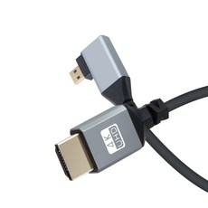[BD845] Coms 마이크로 HDMI 변환 스프링 케이블 HDMI M to Micro HDMI M 4K 60Hz UHD 꺾임형, 1개, 상세페이지 참조, 40cm