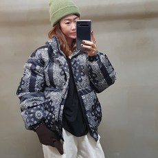 샤랄라] 페이즐리 포근 패딩
