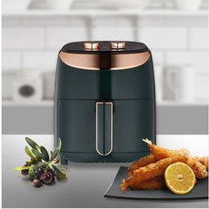 간편조리필수템 디오바코 에어프라이어 3.5L 제이드그린 감자튀김기 에어후라이어 오븐기