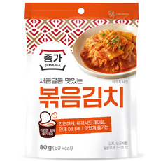 종가집 새콤달콤 볶음김치, 80mg, 50개