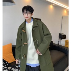남자 떡볶이코트 더플 모직 코트