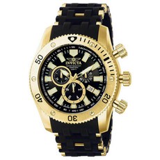 Invicta 0140 Men's Spider Collection Black Dial Rubber Strap Chronograph Watch
