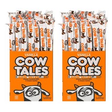 괴체 바닐라 카우테일 카라멜 크림 스틱 캔디 36개입 2팩 Goetzes Vanilla Cow Tales Caramel Cream Sticks, 1개