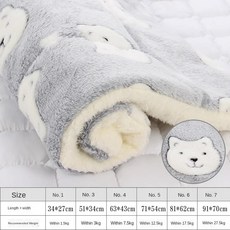 겨울 애완 동물 매트 고양이 침대 담요 강아지 작은 제품, 1.Grey bear, C.40x60cm, 1개