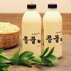 1+1국산콩100% 우뭇가사리 콩물500ml+백태 순진 콩물500ml, 2개, 500ml