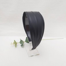 무이토린다 시크커버 페이크 레더 넓은 헤어밴드