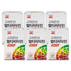 고려은단 멀티비타민 올인원 1560mg x 60정 6통 I, 6개, 60개