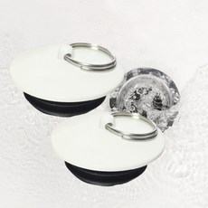 더블슬릿 국산 욕조마개 욕실캡 욕조뚜껑 배수구마개, 2개, 화이트