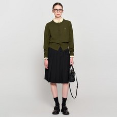 제너럴아이디어 여성 에센셜 크루넥 가디건 KHAKI WBD3L04501