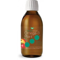 Nature's Way NutraVege Omega-3 Plant Based Liquid Supplement Strawberry + Orang