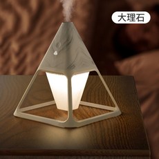 INS 무드 가습기 소형 미니 그테이블 사무실 밤불을 켜다 가정용 소음방지 침실 학생 기숙사 원격조종 휴대식 USB, 대리석 ins 무드 -화산 가습기 -