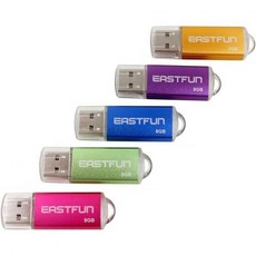 EASTFUN5팩 16GB USB 2.0 플래시 드라이브 메모리 스틱 엄지 점프 Zip 펜 LED 인디케이터 5Pcs 색상로즈/레드/블랙/그린/블루