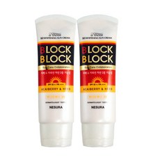 네슈라 오뜨리 블럭앤블럭 화이트닝 선크림 SPF50 PA+++, 2개