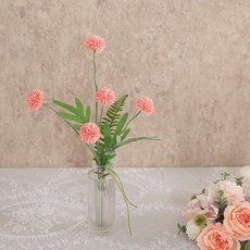 글로리 폼폼 화병set 35cm_R (DIY) 조화 꽃 인테리어, 단품