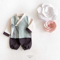 어썸베베 파스텔 남아한복