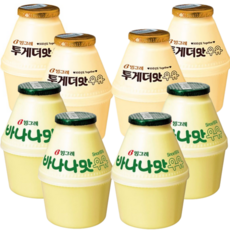 빙그레 바나나우유 240ml 8입 혼합 (바나나맛4입+투게더맛4입)