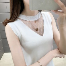 캐미솔 양복 이너 여자이너웨어 심플 오피스 레이스