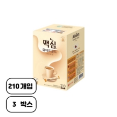 마자킹 맥심 화이트골드 커피믹스, 11.7g, 210개입, 3개