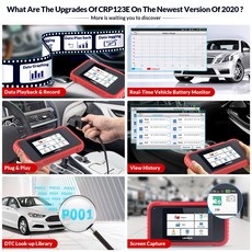 엔진/ABS/SRS 변속기 OBD2에 CRP123E 전기능 자동차 진단 도구 CRP123E 인코더 리더 WIFI OBD2 스캐너 시작, 중국 명사, 1개