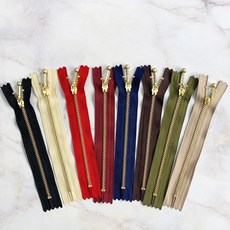 후야몰/YKK 골드지퍼 20cm 퀼트 자수 프랑스자수 수예용-당일발송, 20cm 네이비, 1개