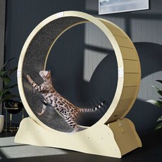 베어링캣휠 강아지펫휠 운동기구 원목 런닝머신 대형, 100 x 34.5 x 116cm, 1개