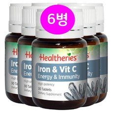 [헬써리스] IRON & VIT C (철분과 비타민C) 30정, 6개, 30개