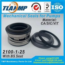 유형 2100 1 25 TJ 0250 T2100 25 2100 25 L3 J Crane Elastomer Bellows Mechanical Seals Material : SiC, CA-SIC-VIT BS