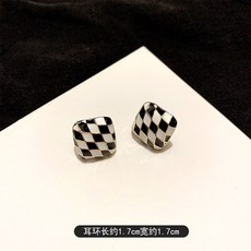 실버사각링귀걸이