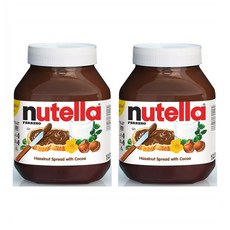 Nutella 누텔라 페레로 초코잼 헤이즐넛 스프레드 33.5oz(950g) 2팩, 2개, 950g