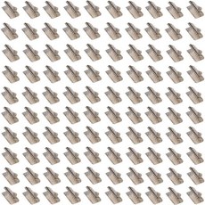 도피 100Pcs 리본 클램프 크림프 엔드 루프 비즈 클랩스 후크 팁 클립 커넥터 코드 보석 제작 팔찌 클로저용 DIY 공예 키트 금 8mm, Silver, 16mm, 1개