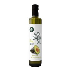 NBF 엑스트라 버진 아보카도 오일 8.8액량 냉압착 케토 다이어트 요리, 17.2 Fl Oz (Pack of 1), 1개, 510ml
