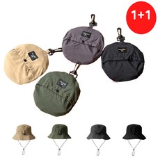 [원웨이라이프]휴대가 편리한 포켓 방수 벙거지모자 등산모자 벙거지 모자 작업모자 버킷햇 1+1