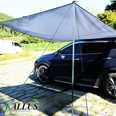 KALLUS CAMPING 이지퀵 차량용 어닝타프 풀셋 대형, (대)440*200cm