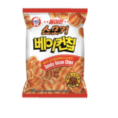 빙그레 돌아온 스모키 베이컨칩, 70g, 3개