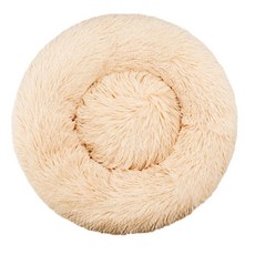 중형 개용 원형 애완 동물 침대 고양이 긴 봉제 개집 강아지집, 1개, E.XS 40CM
