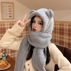 GGNR 곰목도리 제니목도리 곰돌이 알파카 페이크퍼 귀여운 학생목도리