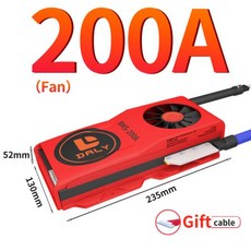 배터리 100A 16S 15S 12V 36V 24V 13S 이온 5S BMS Daly 6S 150A 8S 18650 14S BMS 60A 10S 200A, 153) Li-ion 20S 72V - 200A Fan