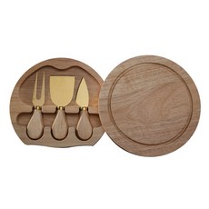 호두 나무 치즈 보드 칼 나이프 도마 세트 플레이트, 1개