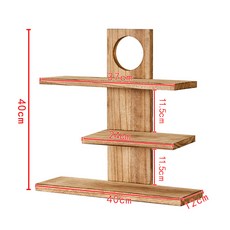도다도다 잔정리 커피잔 선반 찻잔 월넛 3단 정리대 다도 1 머그컵 수납함 주방 탄화색 전시대, 데님 벌크 3단 선반, 1개