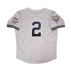 미국야구저지 MLB저지 데릭 지터 2009 뉴욕 양키스 월드 시리즈 로드 저지 남성용(S-3XL)