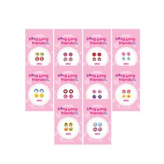 봉봉프렌즈 어린이 스티커 귀걸이 세트 4PCS