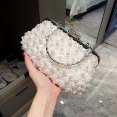 개화기 진주 미니클러치 한복클러치 숄더체인백