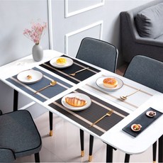 kjhmall 스프라이트B형 고급매트 테이블보 식탁깔개 + 2D8 "OW, 개인 본상품선택, 개인 블랙