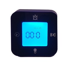 이케아 LOTTORP 뢰토르프 시계 네이비색 날짜및시간 온도계 알람 타이머 총 4가지 기능 202.685.16 탁상시계, 단색