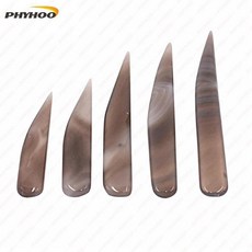 PHYHOO 마노 버니셔 나이프 공예 연마 도구 금 및 은 깨끗한 보석 제작 도구, 15cm, 1개