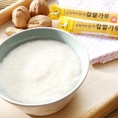 [사그담] 우리 아이 한 끼 유기농 찹쌀가루 중기스틱형 420g, 상세 설명 참조