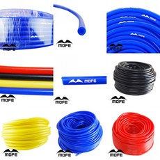 MOFE 범용 실리콘 진공관 호스 튜브 블루 블랙 레드 옐로우 자동차 액세서리 1M 3mm 4mm 6mm 8mm, Red ID 3mm