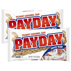 HERSHEY'S 허쉬 페이데이 피넛 카라멜 바 스낵 사이즈 328g x 2팩 Hershey Payday Snack Size