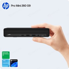 Pro Mini 260 G9-9D5A0PT-P/Celeron 7305 윈도우11프로/엔트리 미니PC/키오스크/사이니지, 블랙, HPC0352_05, 256GB, 4GB, WIN11 Pro