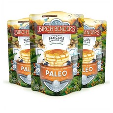 버치벤더스 팬케이크 믹스 340g 3팩 팔레오 Paleo Pancake and Waffle Mix by Birch Benders Made, 3개